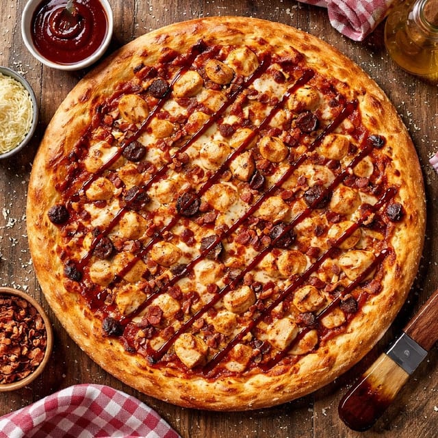 BBQ Chicken Pizza.