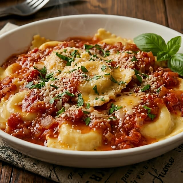 Meat Ravioli.