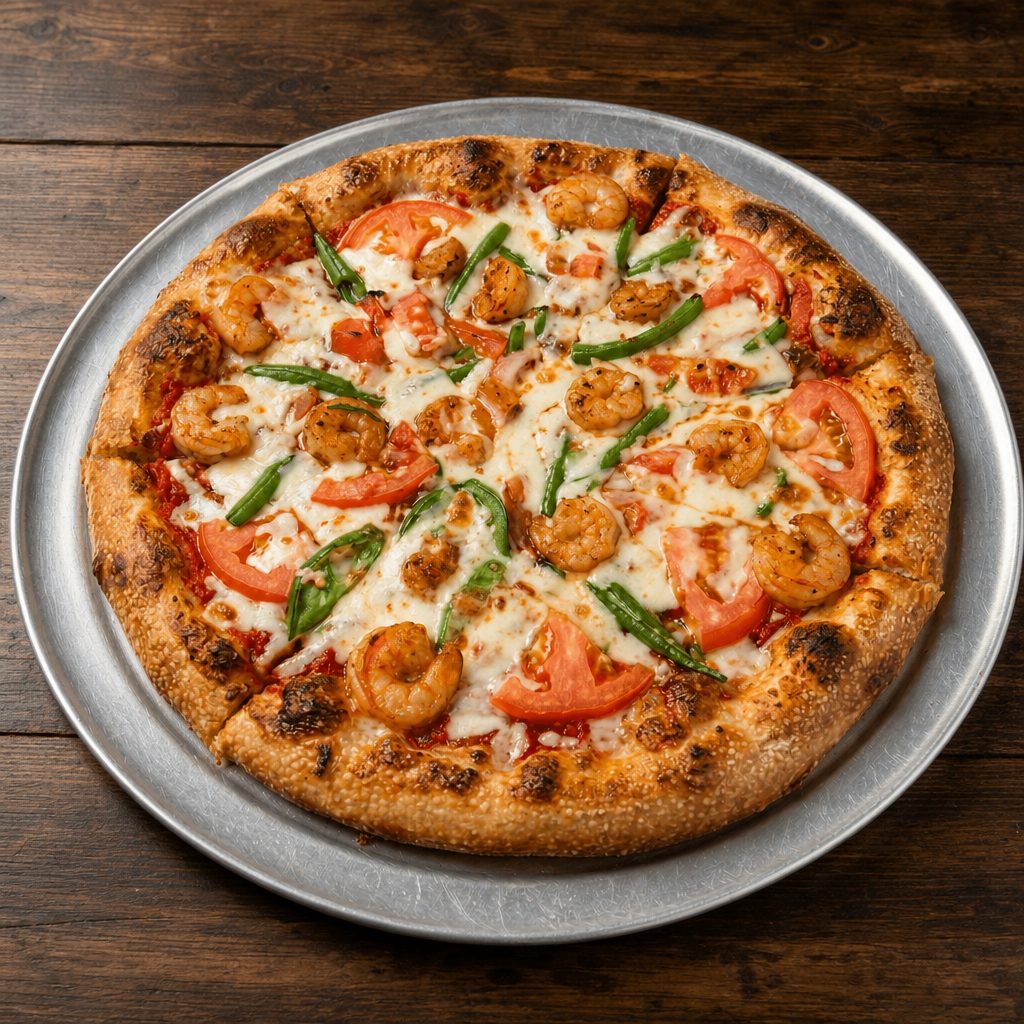 Shanghai Shrimp Pizza.