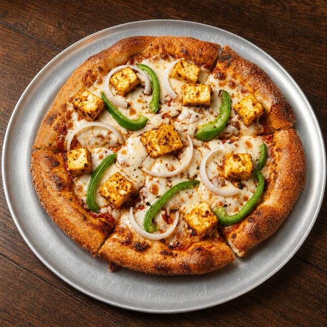 Paneer Tikka Masala Pizza.