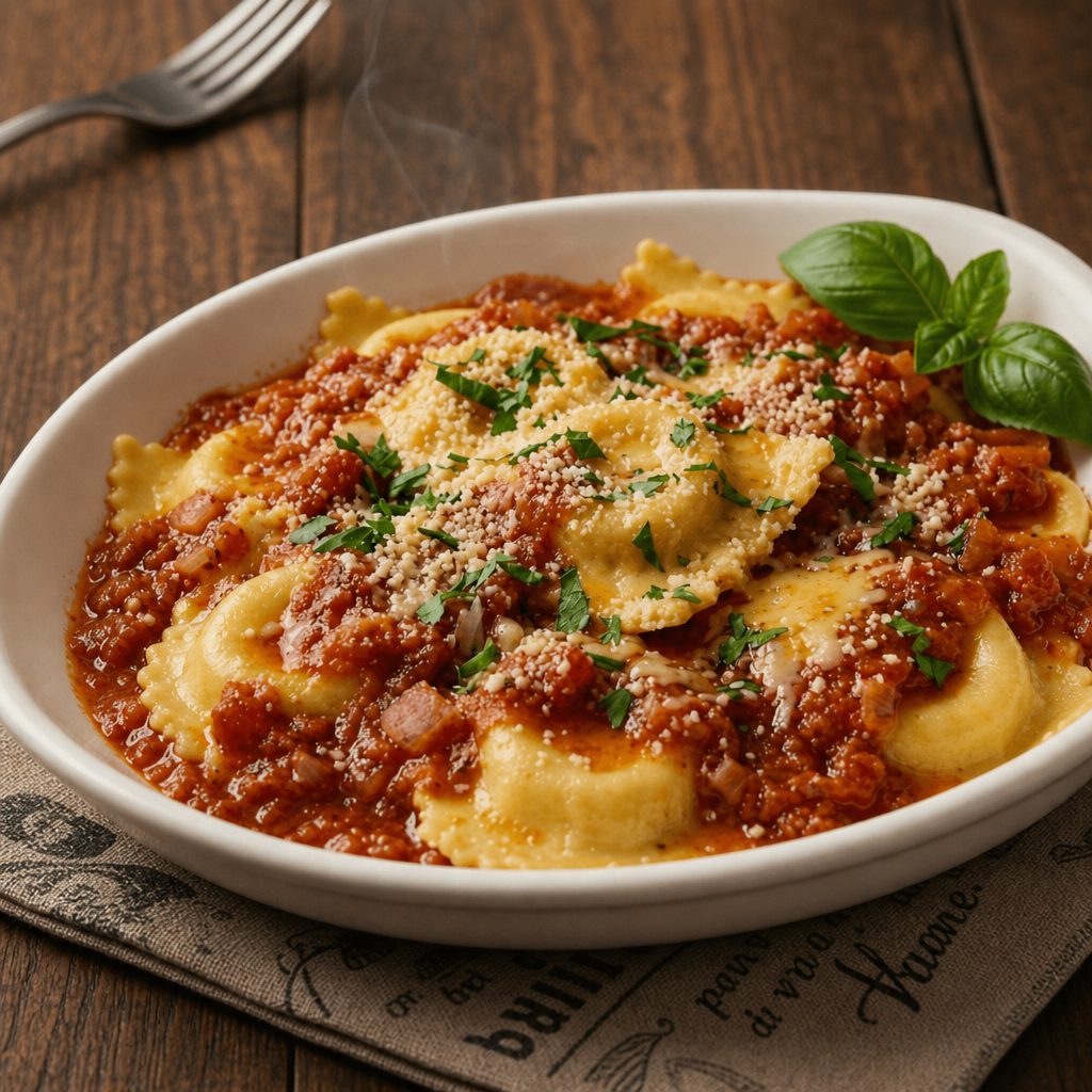Meat Ravioli.