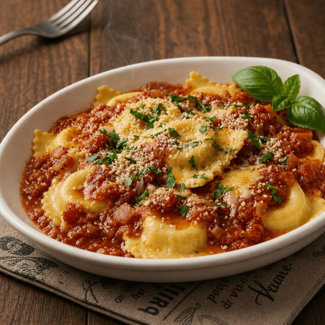 Meat Ravioli.
