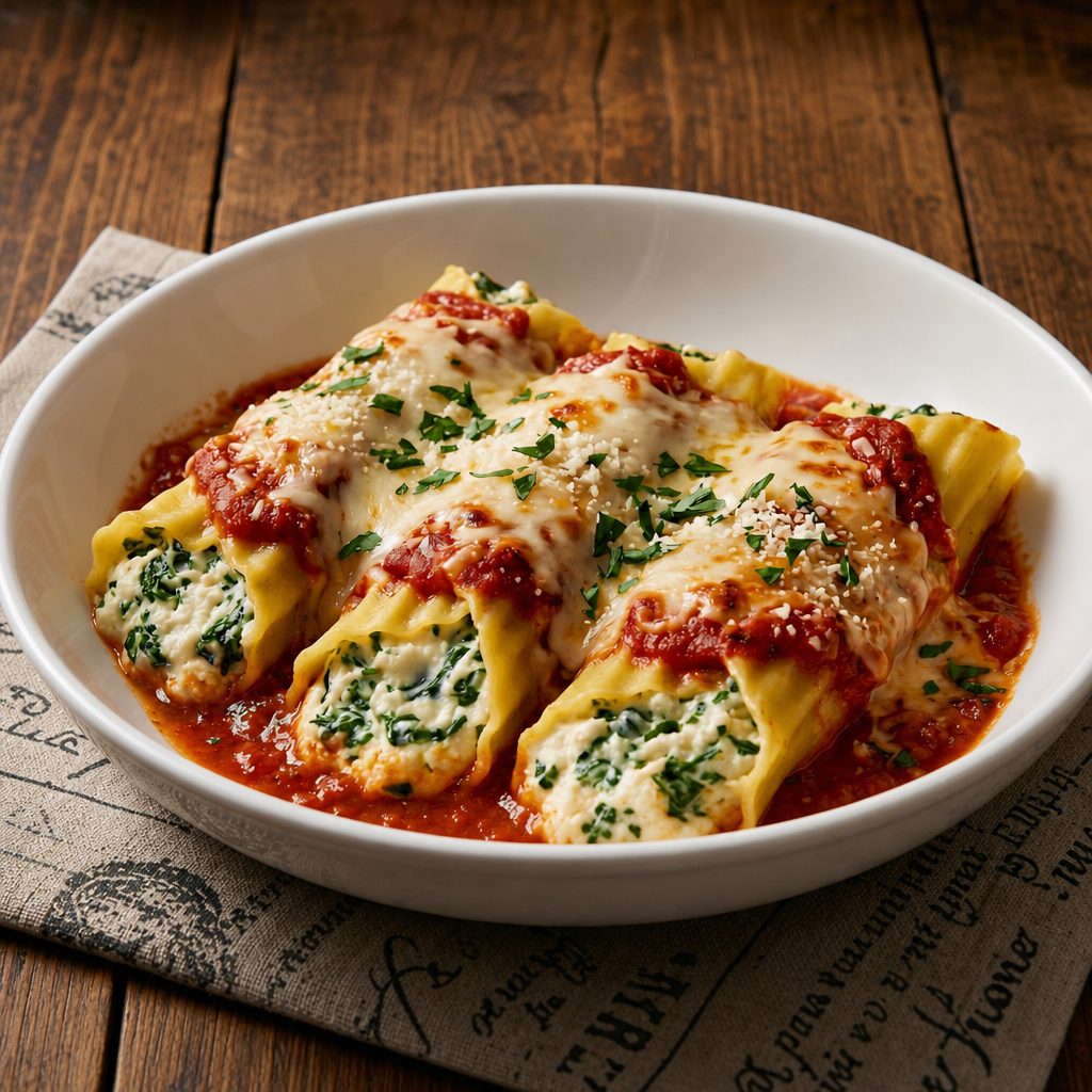 Manicotti.