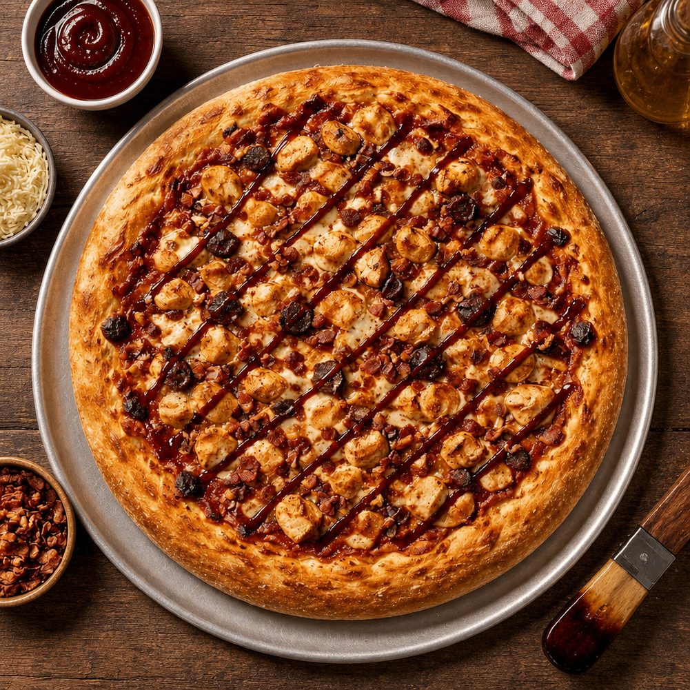 BBQ Chicken Pizza.