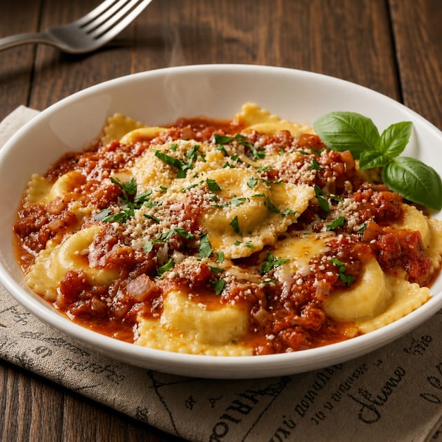 Meat Ravioli.