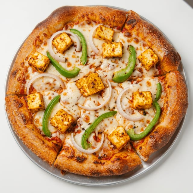 Paneer Tikka Masala Pizza.
