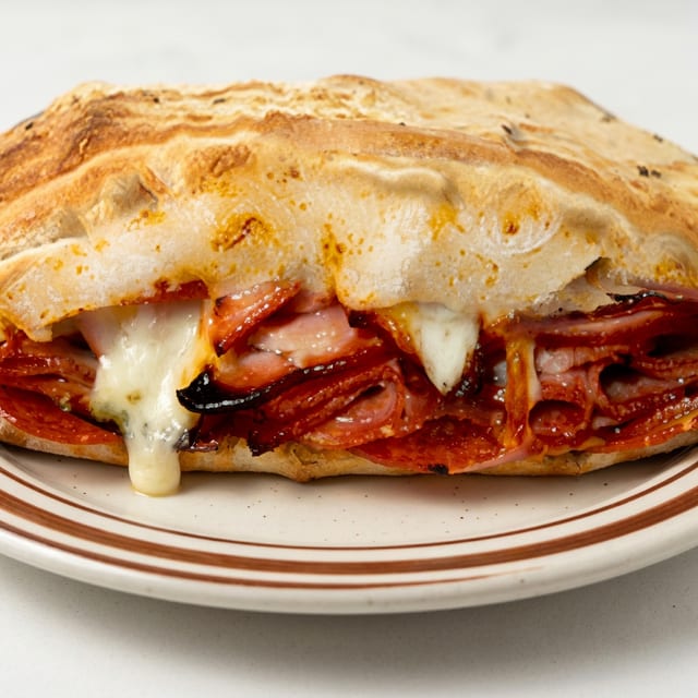 All Meat Stromboli.