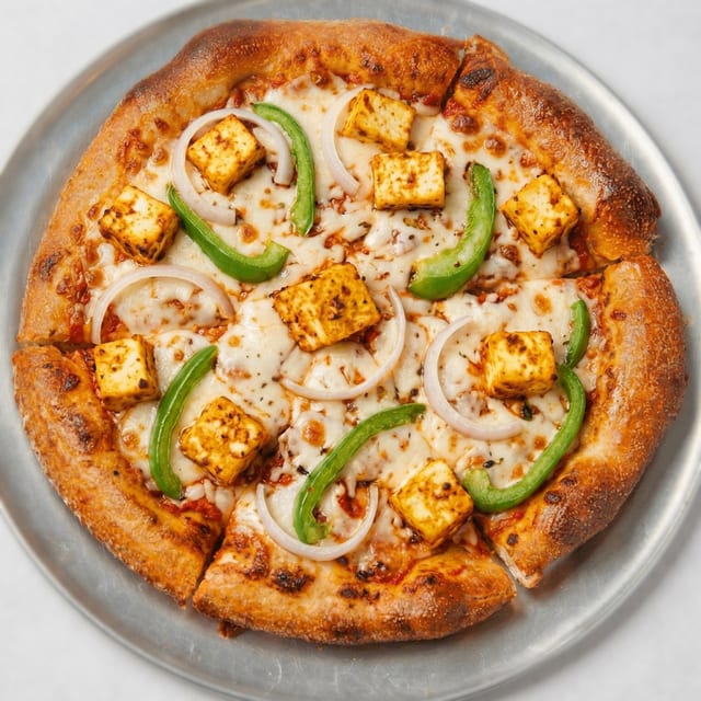 Paneer Tikka Masala Pizza.