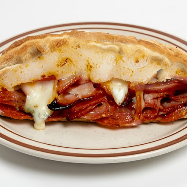 All Meat Stromboli.