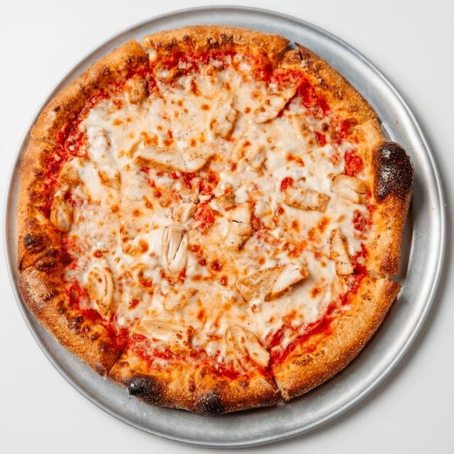 One Topping Cheese Pizza.